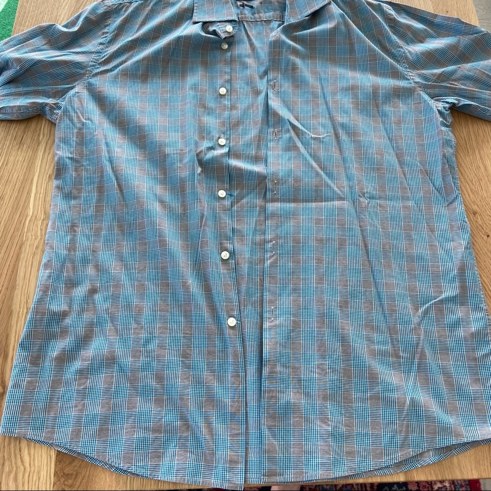 Hugo Boss Plaid Button-Down - Picture 8 of 9